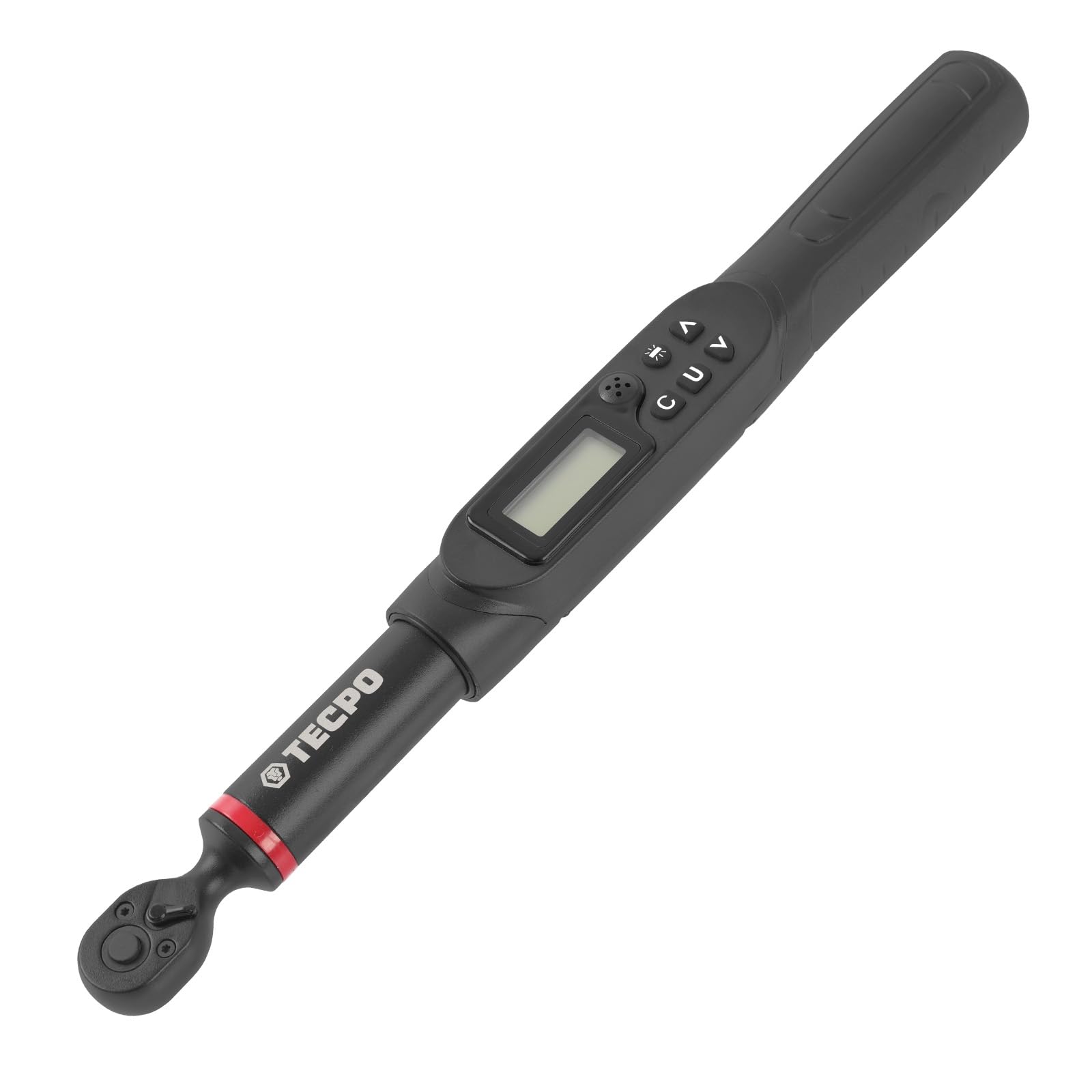 TECPO Llave dinamométrica digital de 1/4 pulgadas 1,5-30 Nm, ± 2% de precisión de error con pantalla digital