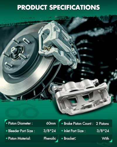 Image of SCITOO Front Right Brake Caliper with Bracket 18B5072 Compatible for Ford for E-150 2008-2014,for Ford for E-150 Econoline 2008