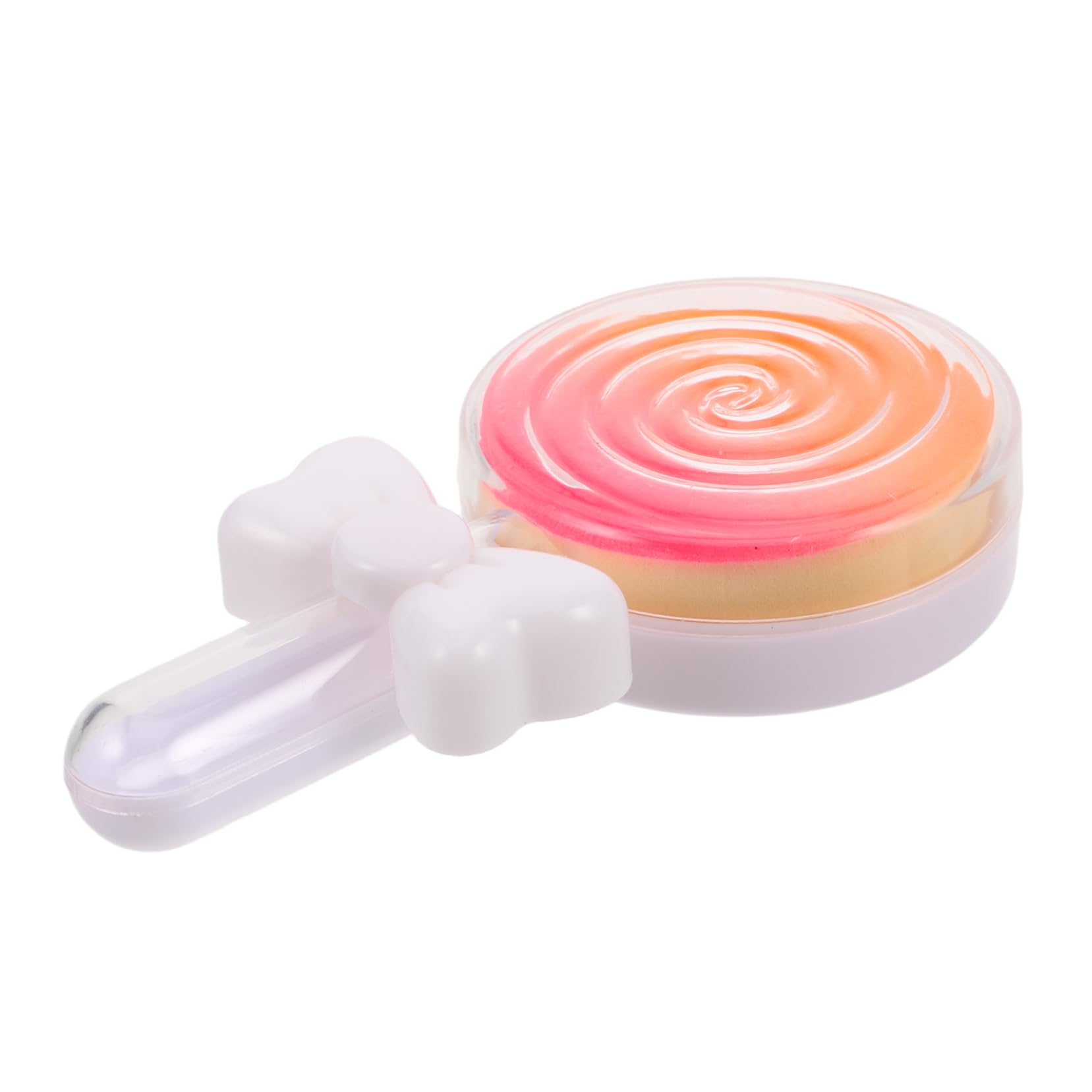Mikinona Lollipop Shape Mini Powder Puff for Makeup Soft Sponge Makeup Applicator Dual-use Dry/wet Perfect for Foundation 4-cut
