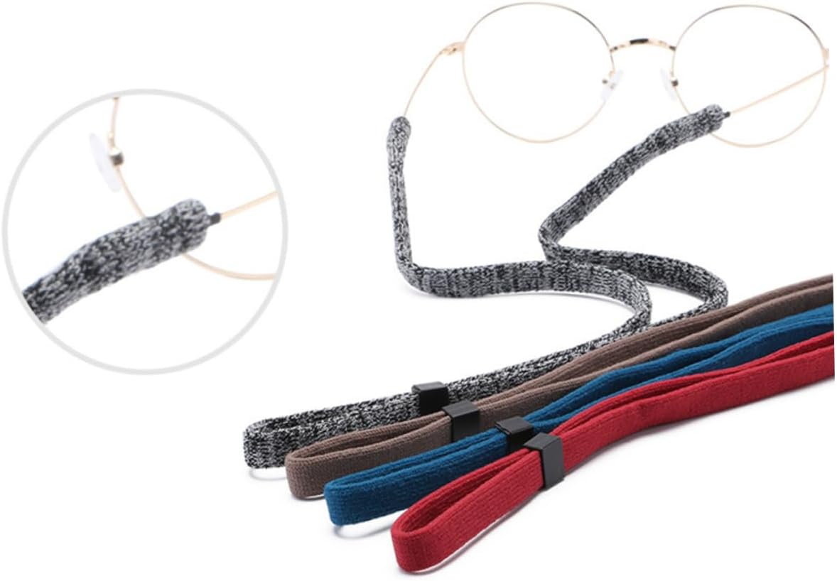 LIFKOME 5pcs Ergonomic Glasses Chain Men Sport Eyeglasses Holder Strap Slip Glasses Cord Fashion Pattern Material