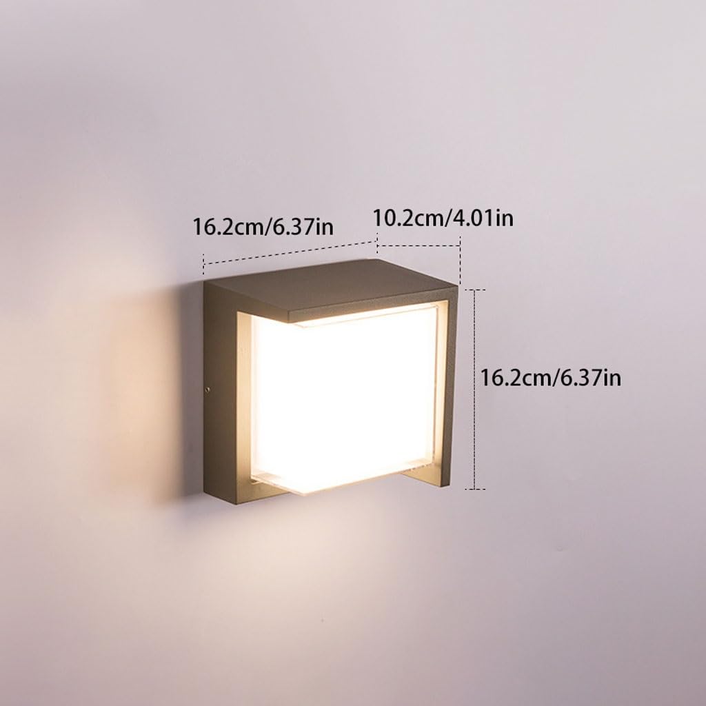 Applique Murale Exterieur Applique murale Led étanche, éclairage d'extérieur, luminaire décoratif d'intérieur, idéal for une terrasse, un balcon, une maison, un jardin ou une Villa, Simple et créatif