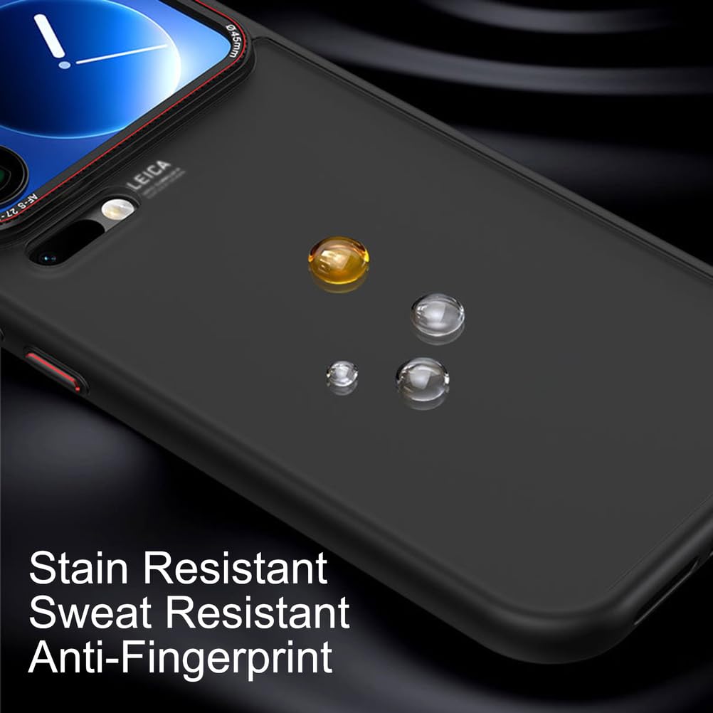 Durchsichtige Hülle Für Xiaomi 17 Pro Max/17 Pro/17, Schlanke Mit Drahtloser Ladefunktion, Magnetische Schutzhülle rutschfeste PC FallSchutz,Schwarz,17