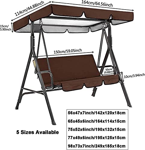 Canopée pour balancelle de jardin imperméable bâche toit - 8