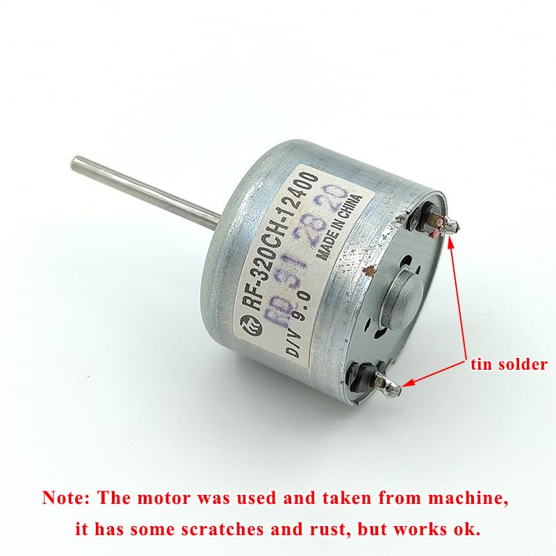 Mabuchi Mini RF-320 Motor D/V 9.0 DC 6V 9V 12V Micro 24mm Round Spindle Motor 22mm Long Shaft for DIY DC DVD Player Accessories