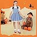 Furdeour Big Girls Flats Shoes for Big Size 4 Red Wedding High Heel Flower Girl Princess Party Halloween Christmas(2701Red 4)