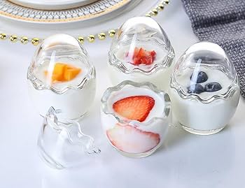 Amazon｜プリンカップ 耐熱ガラス プリン容器 プリン型 蓋付き 5