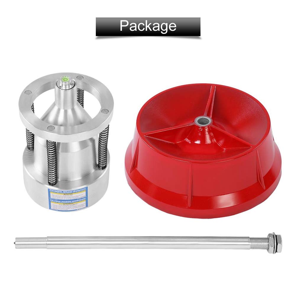 Ejoyous Machine d'équilibrage de pneus de Voiture, Machine d'équilibrage Manuelle Portable Universel Car Wheel Balancer, pour la Pluparts de Voitures Camions