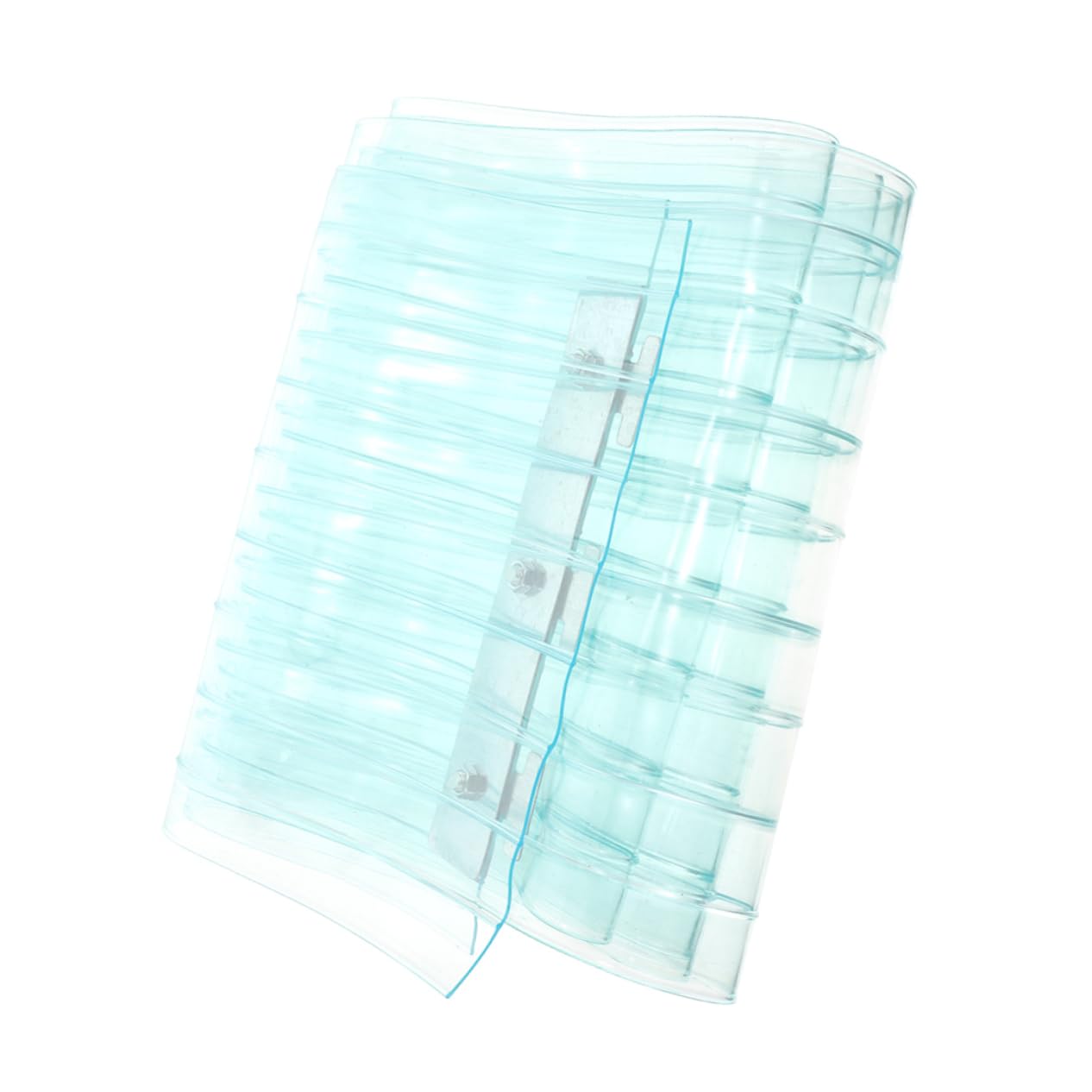 Rideau de porte à bandes transparentes thermique et coupe-vent pour garage