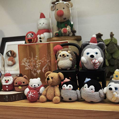 image for Wool Queen Dog/Puppy Needle Felting Kit, Pure Queensland 70S Fine Wool