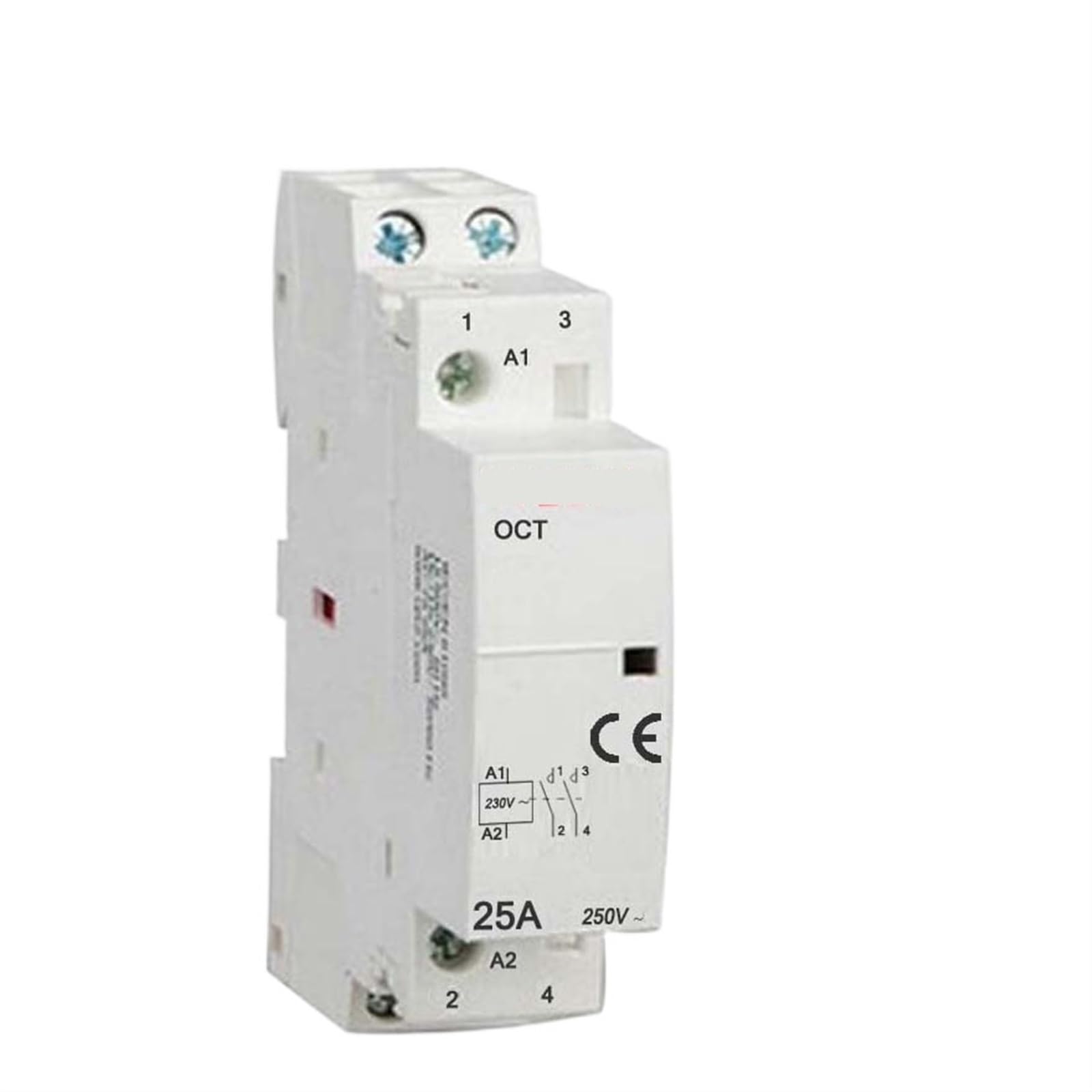 Contactor de CA de 2 polos 25A 2NA interruptor modular para cuadro electrico 2
