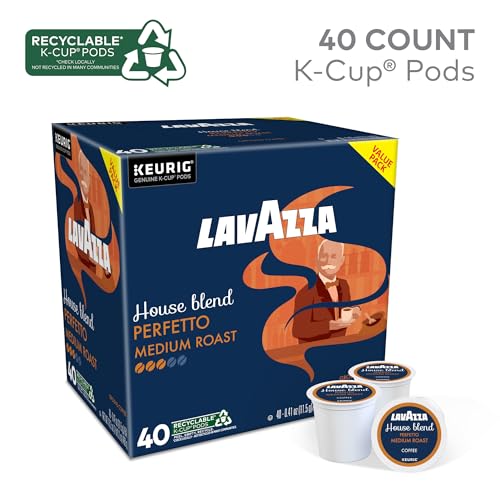 Image of Lavazza House Blend Perfetto, Single-Serve Keurig K-Cup Pods, Medium Roast Coffee, 40-Count Box