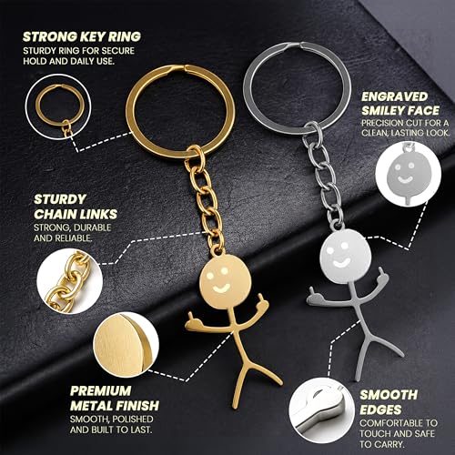 Image of Storite Metal Keychain for Men & Women | Premium Decorative Key Ring | Stylish Key Holder for Car, Bike, Home & Office Keys