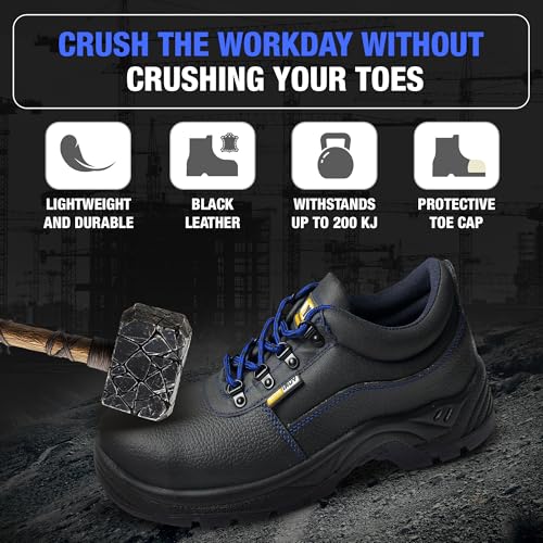 Half-Boots Unionshoes - Composite Safety Toe Work Boots for Mens - Lightweight and Durable - Slip, Oil & Chemical Resistant Outsoles - Ideal for Warehouse and Construction Work3