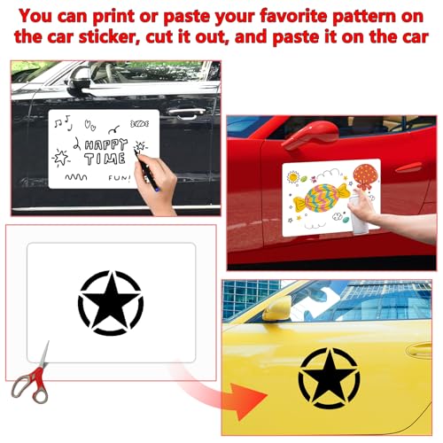 Image of 2 Pack Blank Car Magnets, 24 inch x 17 inch Car Door Magnets Signs, Rounded Corners Magnetic Vehicle Sign for Car to Advertise Business and Cover Company Logo, Prevent Car Scratches & Dents