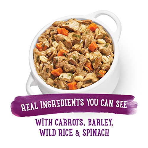 Image of Beneful Purina Dog Food Freshly Prepared Meals Simmered Beef Entree with Carrots, Barley, Wild Rice and Spinach - 10 oz. Tubs, 8 Count (Pack of 2)