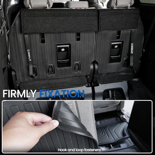 Image of Cargo Lower Mat Backrest Mats for 2021-2025 2026 Toyota Sienna, All Weather TPE Seat Back Liners Trunk Lower Well Mat Cargo Liner Accessories (Backrest Mats for 3rd-Row+Cargo Lower Mat)