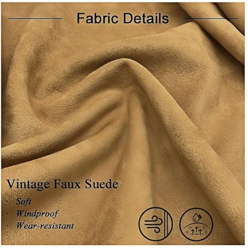 Men's Vintage Suede Blazers Retro Single Breasted Suit Jacket Casual Sports Coat4