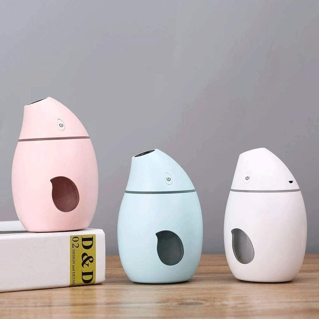 Humidifier Portable USB Mini Humidifier for Car Travel Home Office Baby Bedroom with Colors Night Light (Color : B)