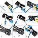 PETECHTOOL RJ45 Crimp Tool Ethernet Pass Thru Crimper with 5Pack 8Pin Replacement Blades for Pass Through Cat5 Cat5e Cat6 RJ45 RJ12 Regular and End Pass Through connectors