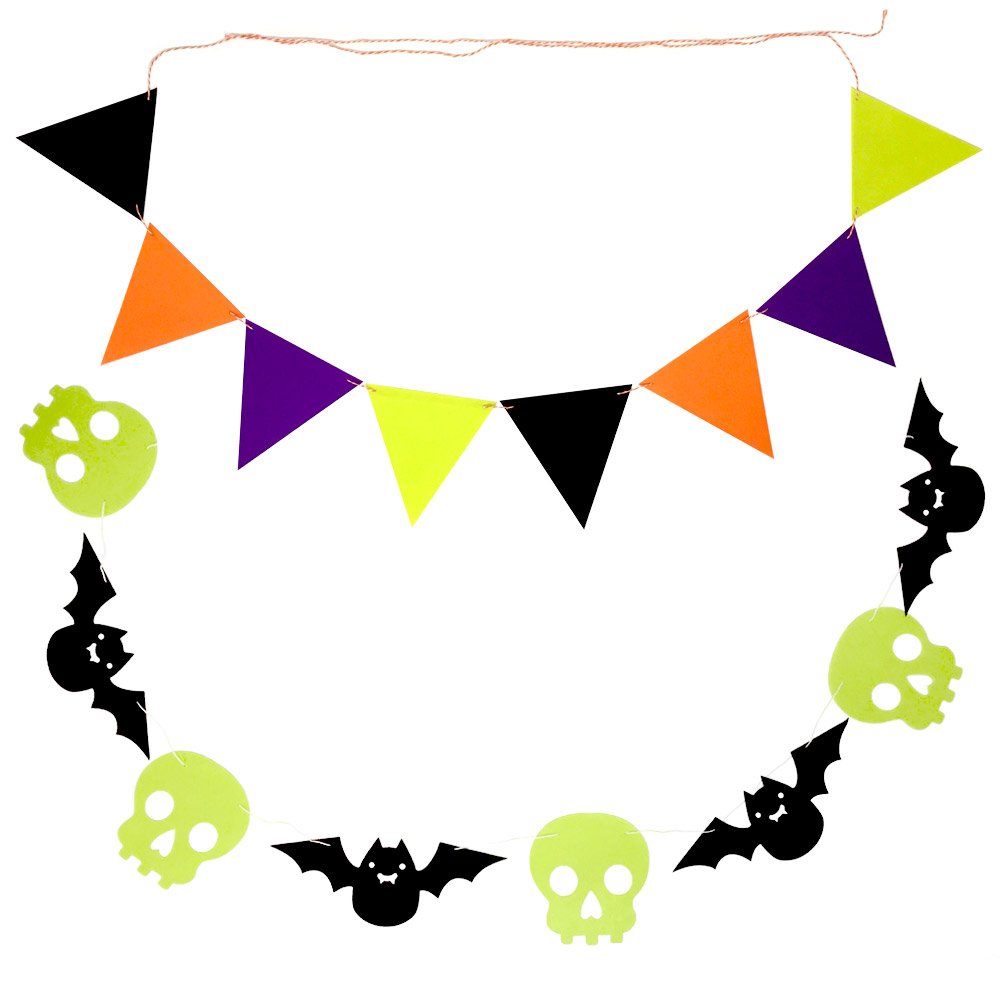 Amazon.co.jp: ハロウィン フェルト ガーランド おしゃれ (ペナント