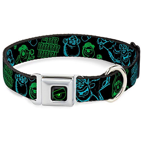 Collier de Chien Monsters Résistant Vert Fluo pour Chien Actif - 2