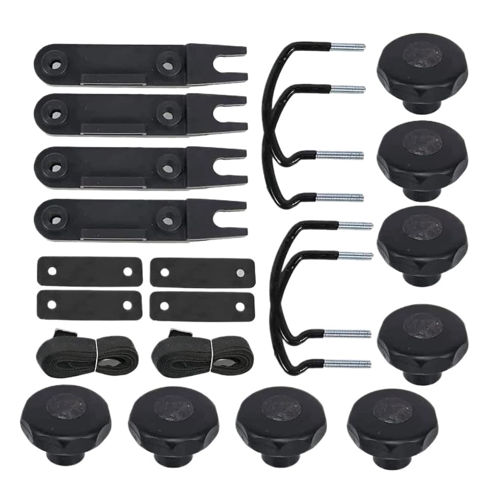 Universal Roof Box U-Bolt Clamps Cargo Carrier Roof Rack Bracket Compatible with Van