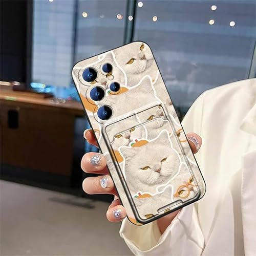 Phone Case Compatible with Oukitel C2 2025, Cute Card bag Shockproof Cover Cartoon Dirt-resistant Durable Design Card slot Graff