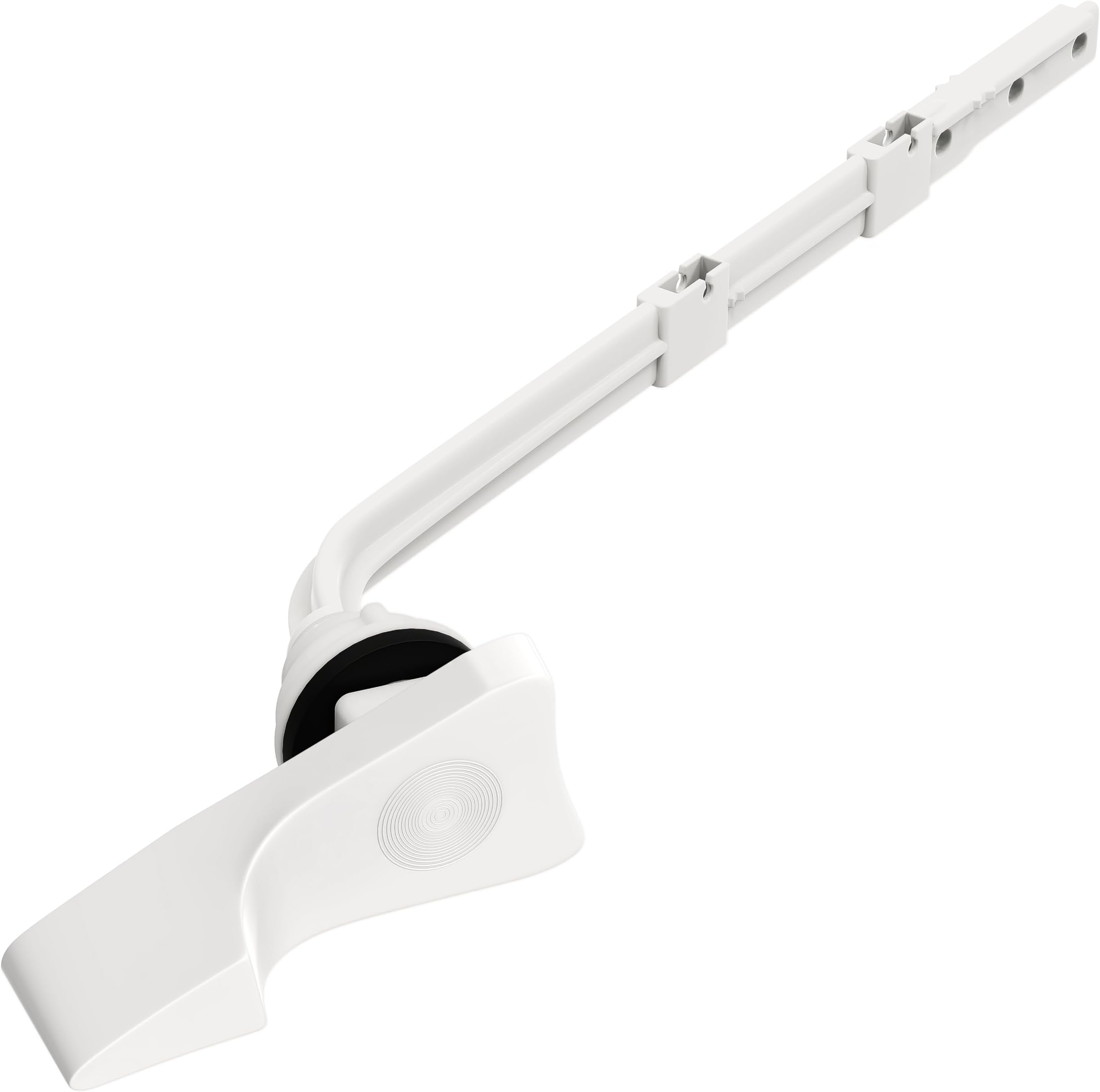 Qualihome Toilet Tank Flush Lever Replacement for American Standard (28 Degree Angle Arm, White)