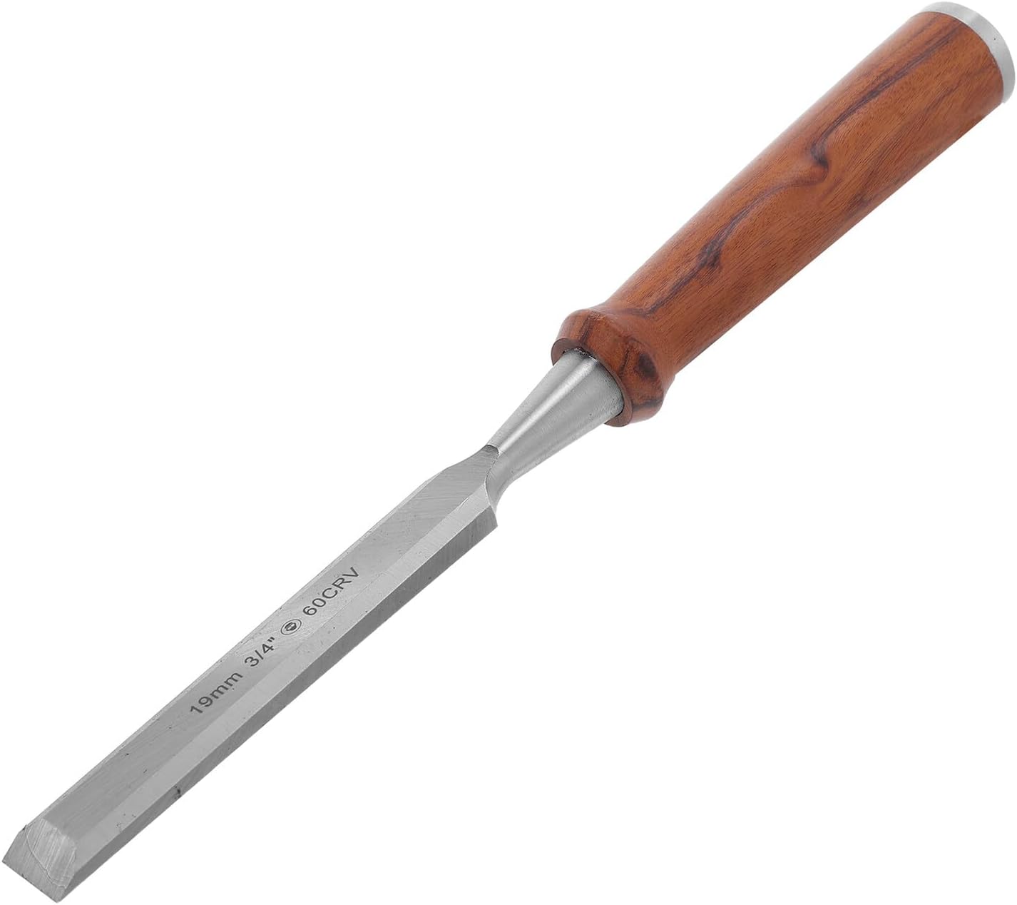 SEWACC 19mm Woodworking Flat Chisel with Protective Sheath and Storage Box, Carpenter Chisel for Detailed Wood Carving and Sculpting, Hand Tool for Woodworking Craft and Renovation