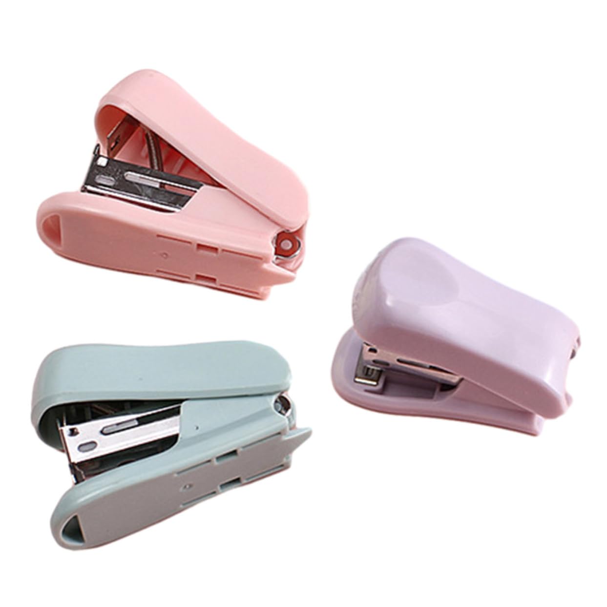 DOITOOL 5 Set Mini Stapler Maneggevolper Ufficio Kit Graffettatura Pratica Per Stationery E Decorazione Desktop 3 Pezzi * 5