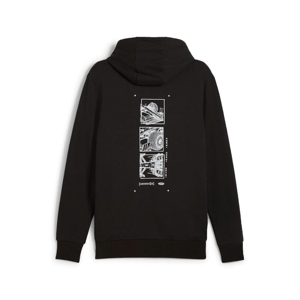 PUMA - Mens F1 Graphic Hoodie, Color Black, Size: Small at