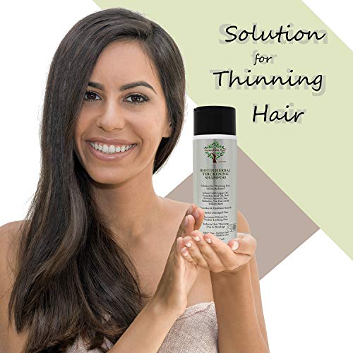 Mountain Top Biotin Herbal Thickening Shampoo (8Oz / 273Ml) With Argan Oil, Pumpkin Seed Oil, Red Korean Seaweed, Saw Palmetto, Tea Tree Oil & Willow Bark, Sulfate Free, All Hair Types, Men And Women #TOP2