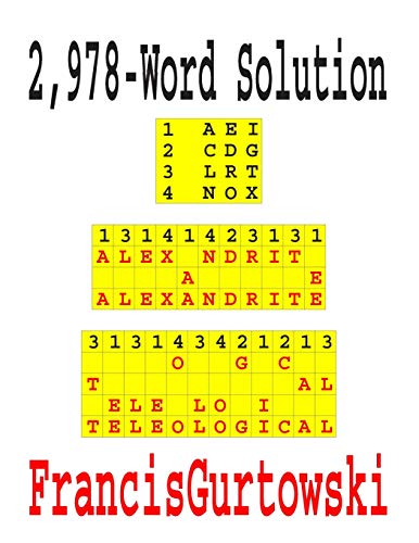 2,978-Word Solution (Enigma)