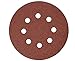 DEWALT DW4301 5-Inch 8 Hole 80 Grit Hook and Loop Random Orbit Sandpaper (5-Pack)