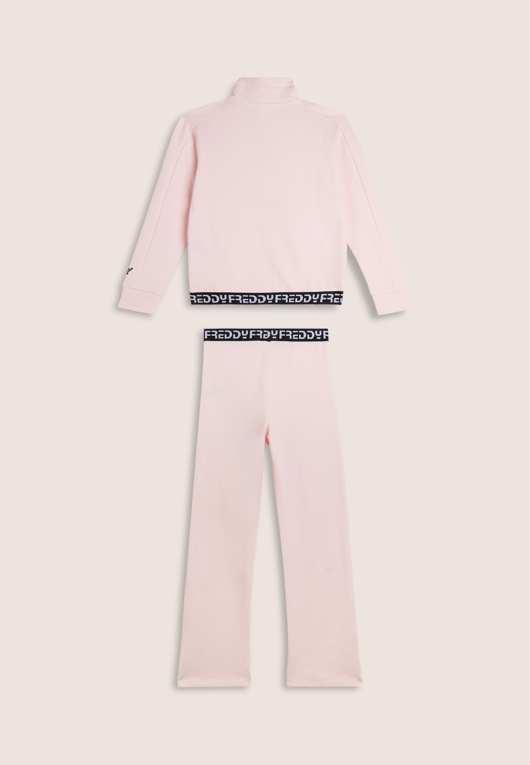 FREDDY - Tuta Bambina Zip E Collo Alto Con Bande Jacquard