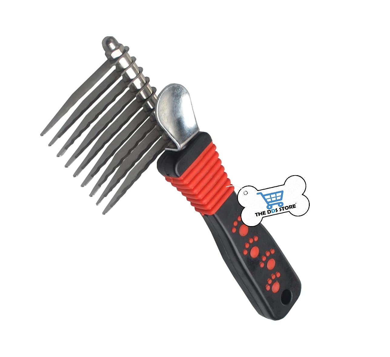 THE DDS STORE Dog Dematting Comb - Undercoat Tangles Deshedding Tool for Cats and Dogs – Safe and Easy Mats Remover Rake (B093X5V651) Amazon Price History, Amazon Price Tracker