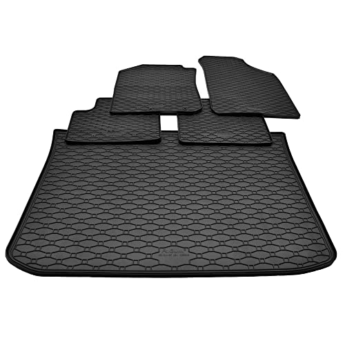 Mattenprofis Gummimatten + Gummi Kofferraumwanne Set kompatibel mit Dacia Spring ab Bj.2022 RKK