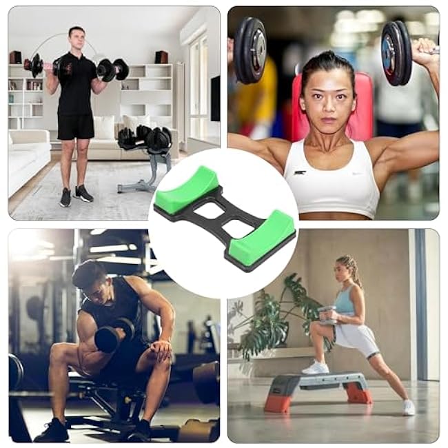 Dumbbell Bracket Mat, 1 Pair ABS Dumbbell Bracket Mat Universal Dumbbell Storage Frame Stand Floor Protection Holder Home Gym Equipment 7.6x3.9 in