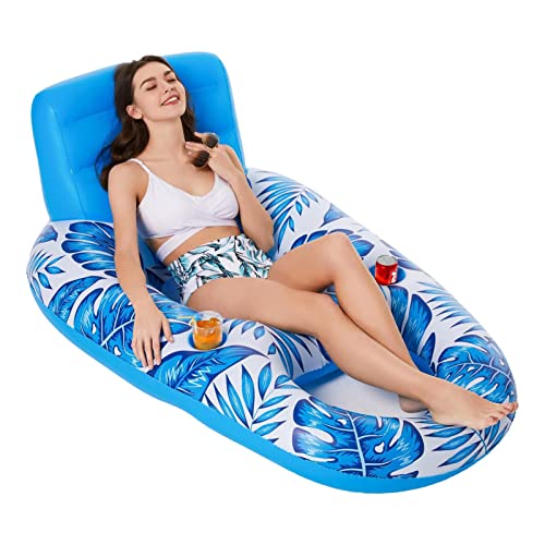 Bóia inflável para piscina | Balsas Infláveis ​​para Piscina com Almofada,Cadeira flutuante para pis