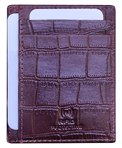 Image of WildHorn Maroon & Brown Leather Men's Wallet (699710)