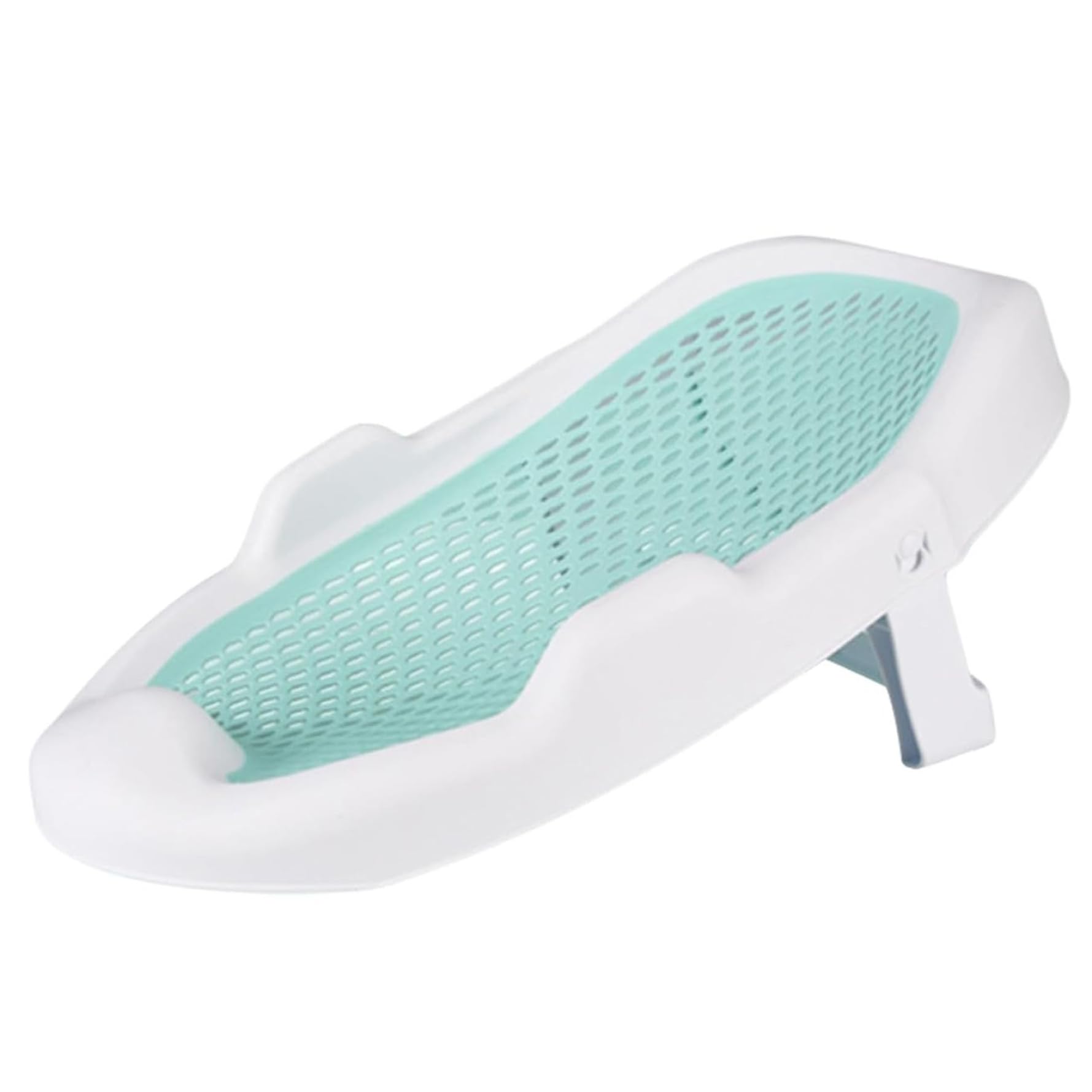 Tumbona para bebé transpirable de 0 a 24 meses con orificio de drenaje, bañera para bebé portátil de uso diario, bañera para bebé antideslizante y plegable, bañeras para recién nacidos, tumbona verde