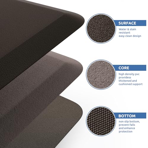 Image of Kitchen Mat Cushioned Anti Fatigue Rug Standing and Comfort Floor Mats