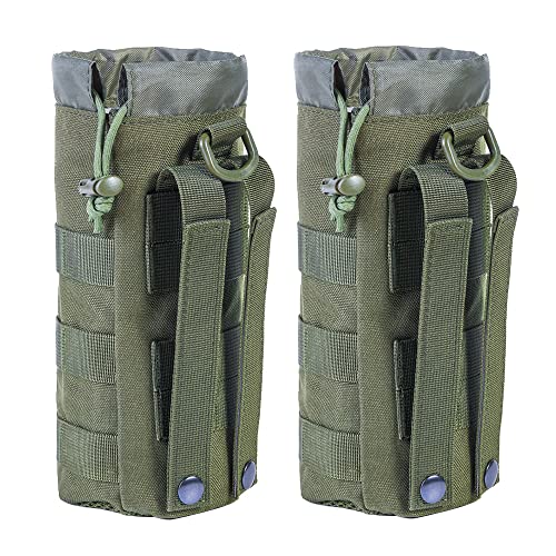 Upgraded Tactical Drawstring Molle Water Bottle Holder Tactical Pouches