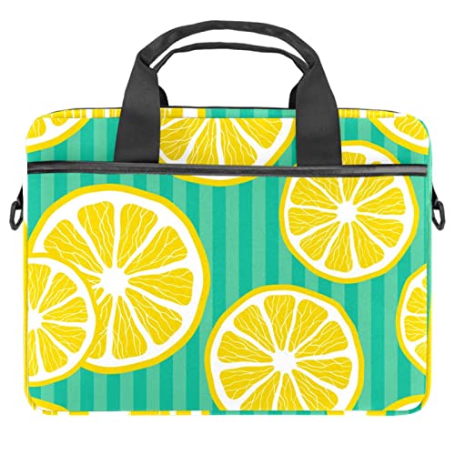 Sac ordinateur portable 13.3 pouces sacoche bandoulière jaune et bleu