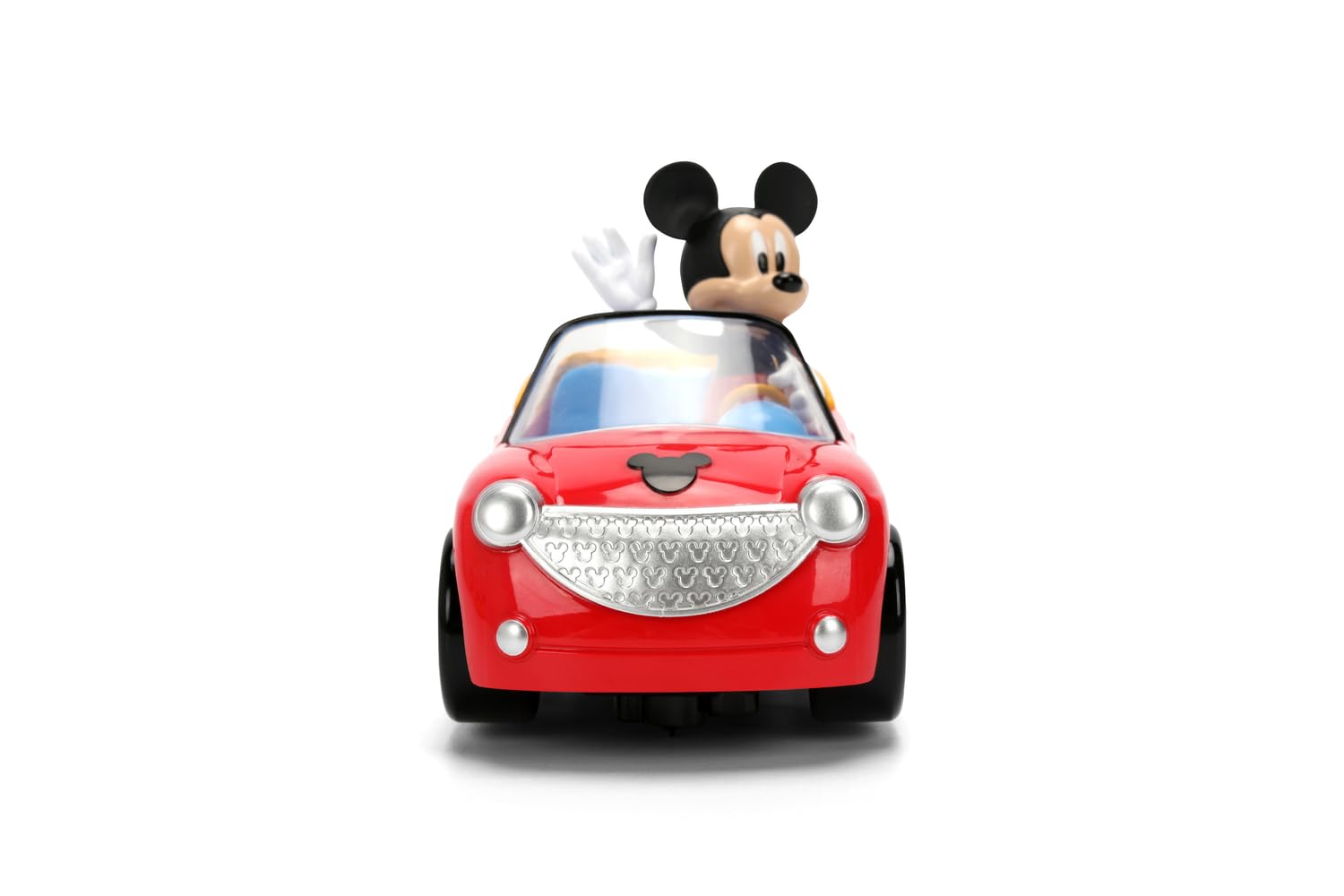 Jada Disney Mickey Mouse Coche Teledirigido 14 cm con Figura Integrada no Extraible, Fácil de Usar, 2,4 GHz, 1 Canal, Roadster Mickey, Juguete para Niños +2 Años (9336836314R00)