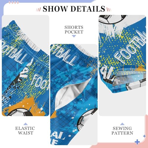 Soccer Ball Words Goal Boys Pants for Kids Jogger Pants with Pockets S-XL4