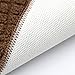 COSY HOMEER 27X18 Inch Anti Fatigue Kitchen Rug Mats are Made of 100% Polypropylene Half Round Rug Cushion Specialized in Anti Slippery and Machine Washable (Brown 1 pc) …