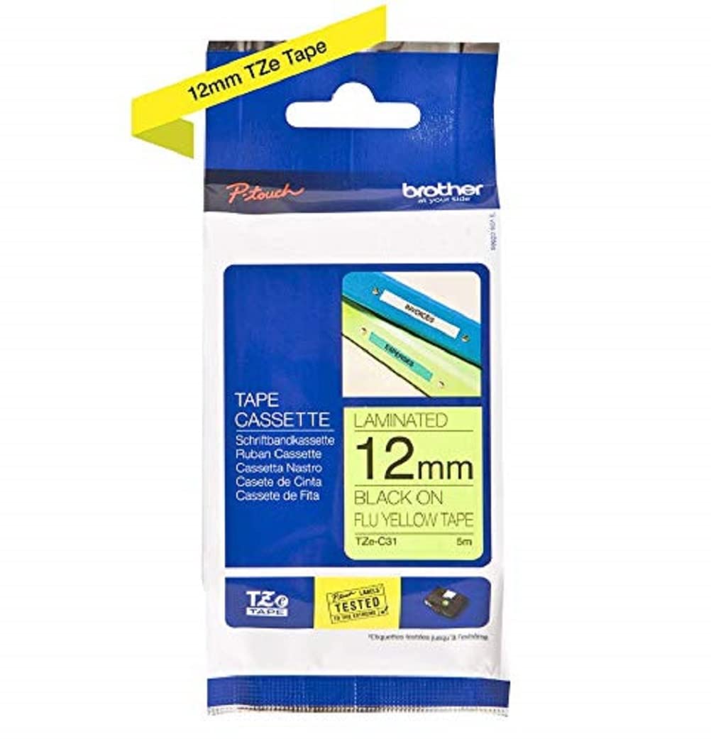 Brother TZe-243 Labelling Tape Cassette, Blue on White, 18 mm (W) x 8 m (L), Laminated, Brother Genuine Supplies — view 14