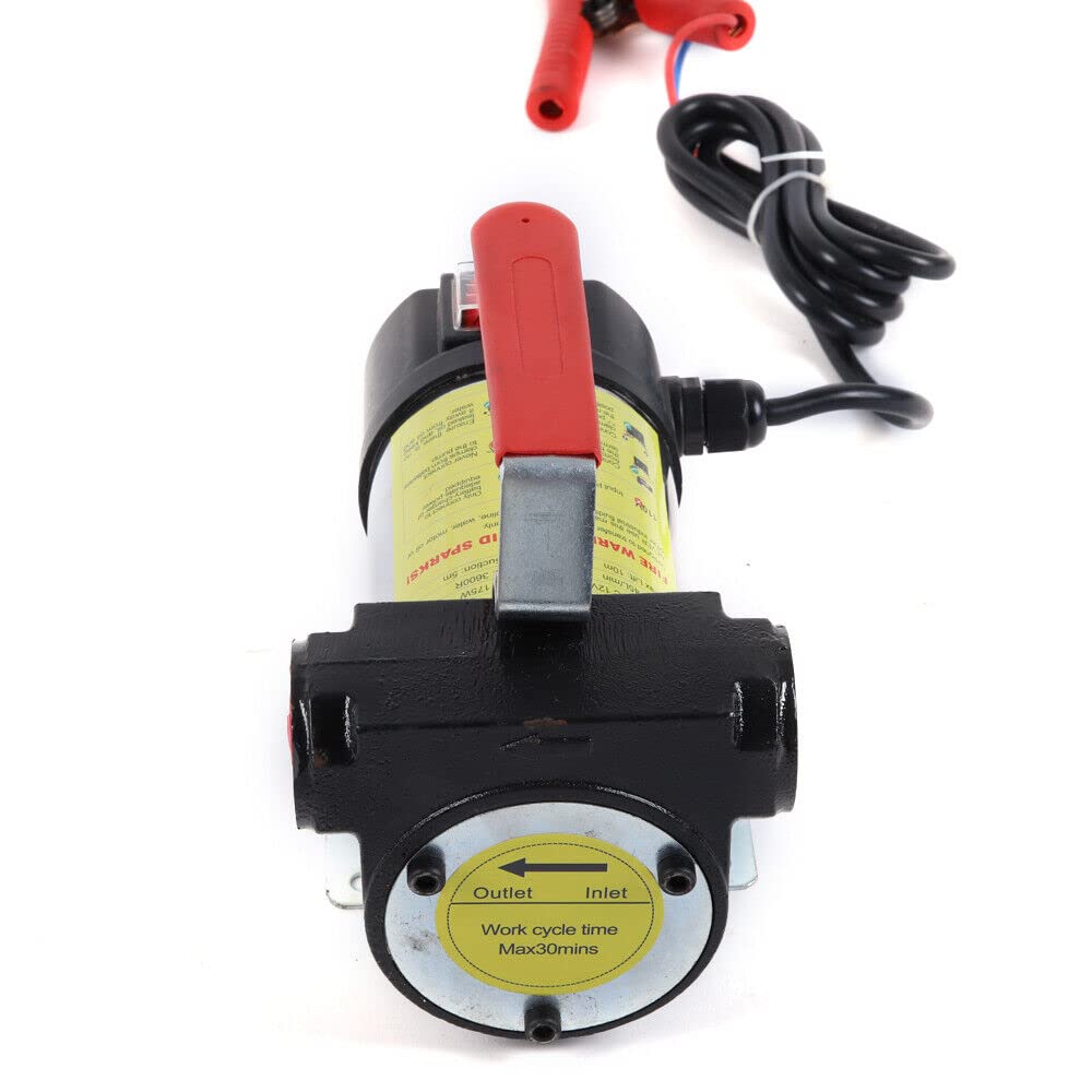 Elektryczna pompa do odsysania oleju, samozasysająca, pompa oleju opałowego, pompa do odsysania oleju napędowego, 175 W, 50 l/min, elektryczna pompa oleju, automatyczny pistolet do pompowania oleju