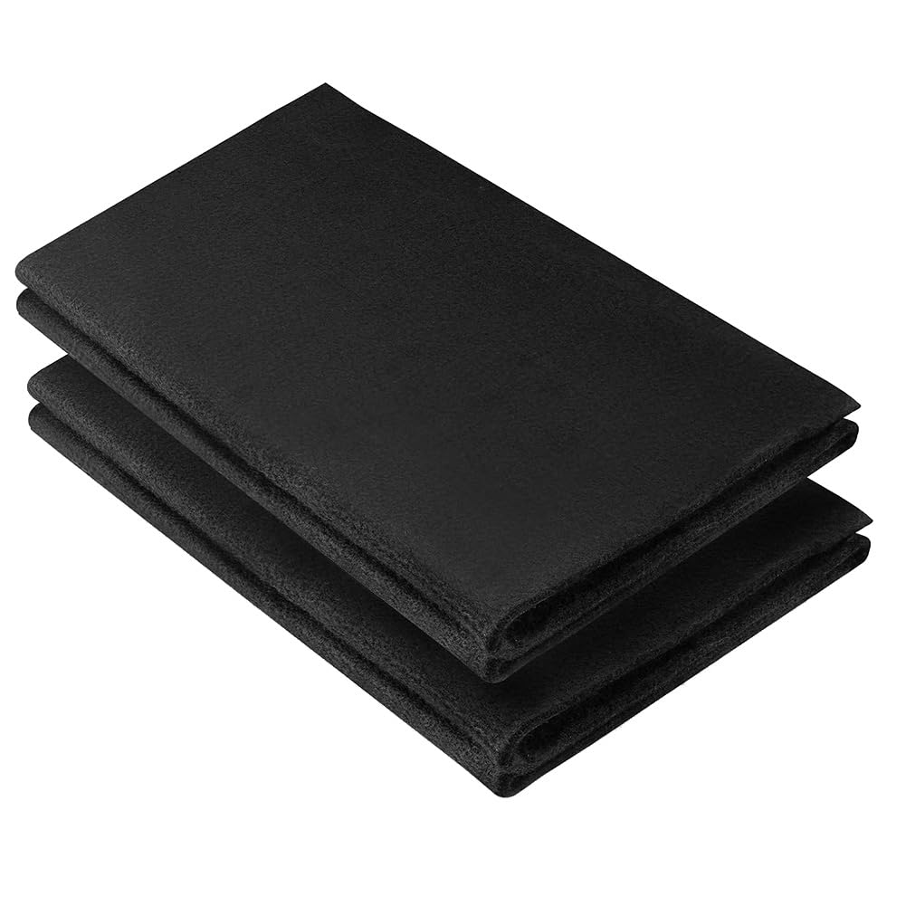 rirue Carbon Felt Welding Blanket Fireproof 2 Packs 12 X 27Inch 1800℉ High Temp Insulation Pad, Brazing Heat Shield Mat